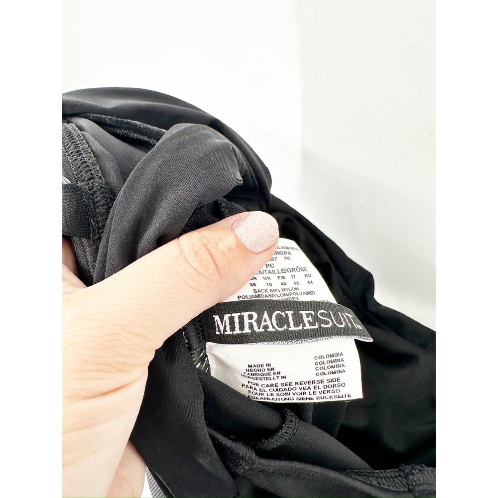 Miraclesuit Black Rock Solid Europa Underwire One… - image 5